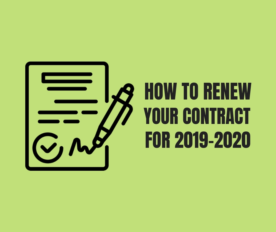 Renew your contract